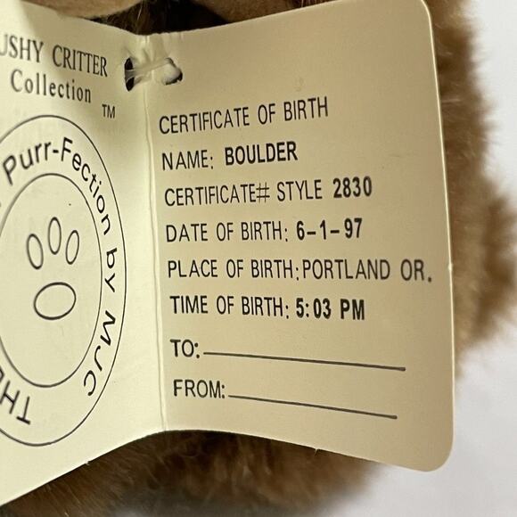 Cushy Critter Collection "Boulder" the Big Horn Sheep, NWT - Picture 9 of 12